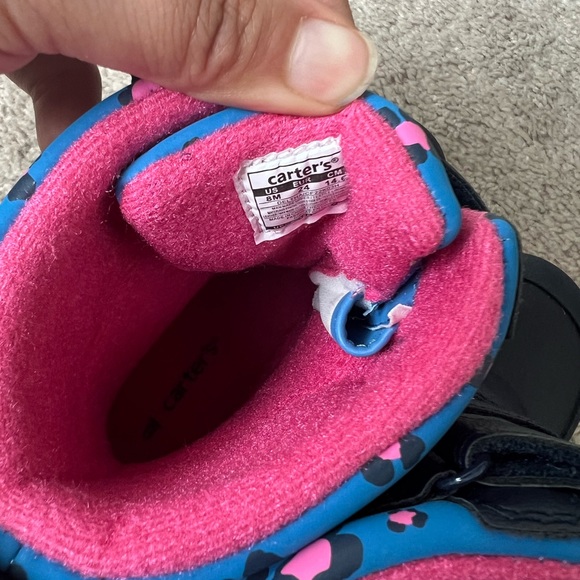 New Carters Toddler Girl Leopard Print Snowboots - Picture 11 of 14
